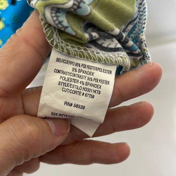 Speechless Women's Multicolor Scoop Neck Flutter Short Sleeve Blouse Size XL - Picture 7 of 9